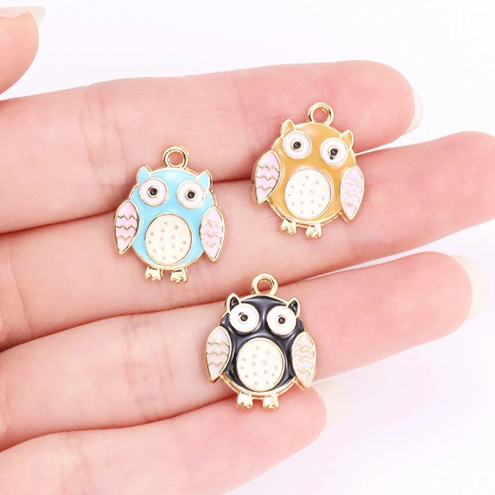 Enamel Bee Pendant Charms, 10Pcs 22*17mm