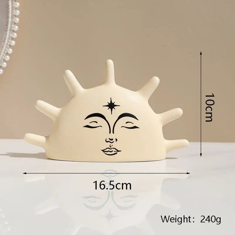 Sun Ceramic Jewelry Holder, Counter Top Display