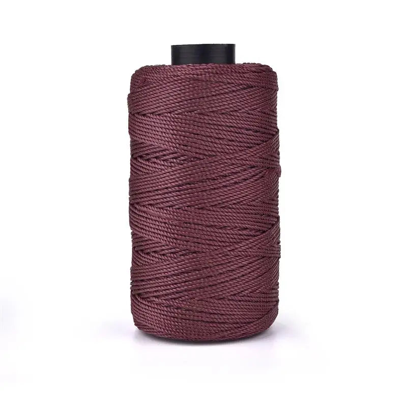 Light Ice Cotton Silk Thread, 20 Colors Three-Strand Hand Woven Beading Thread, 110g