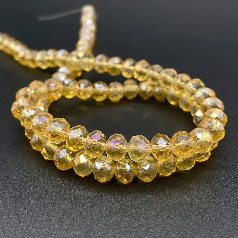 Austrian Faceted Glass Crystal Beads,  2 3 4 6 8mm Rondelles