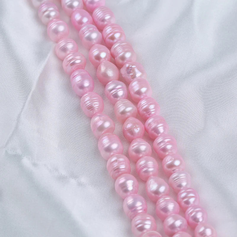 Natural Freshwater Rice Pearl Beads Strand,  11-12mm