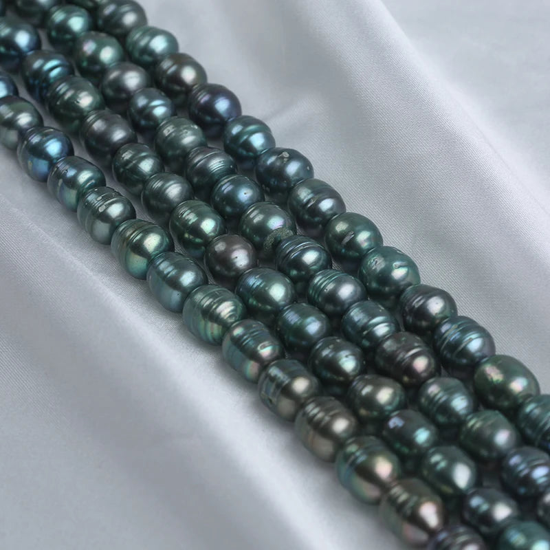 Natural Freshwater Rice Pearl Beads Strand,  11-12mm