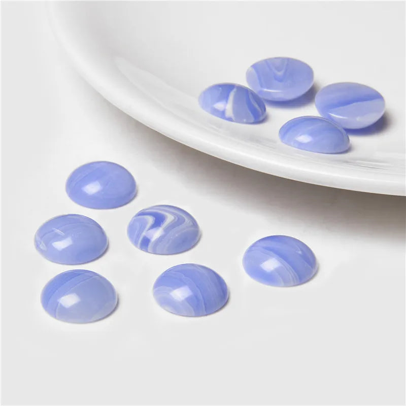 Gemstone Cabochons, 4mm-14mm, 10Pcs