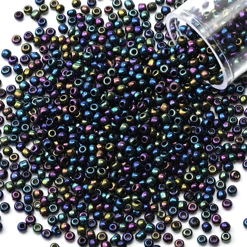 Metallic Seed Beads 12Grams/Tube 2mm, 1200pcs