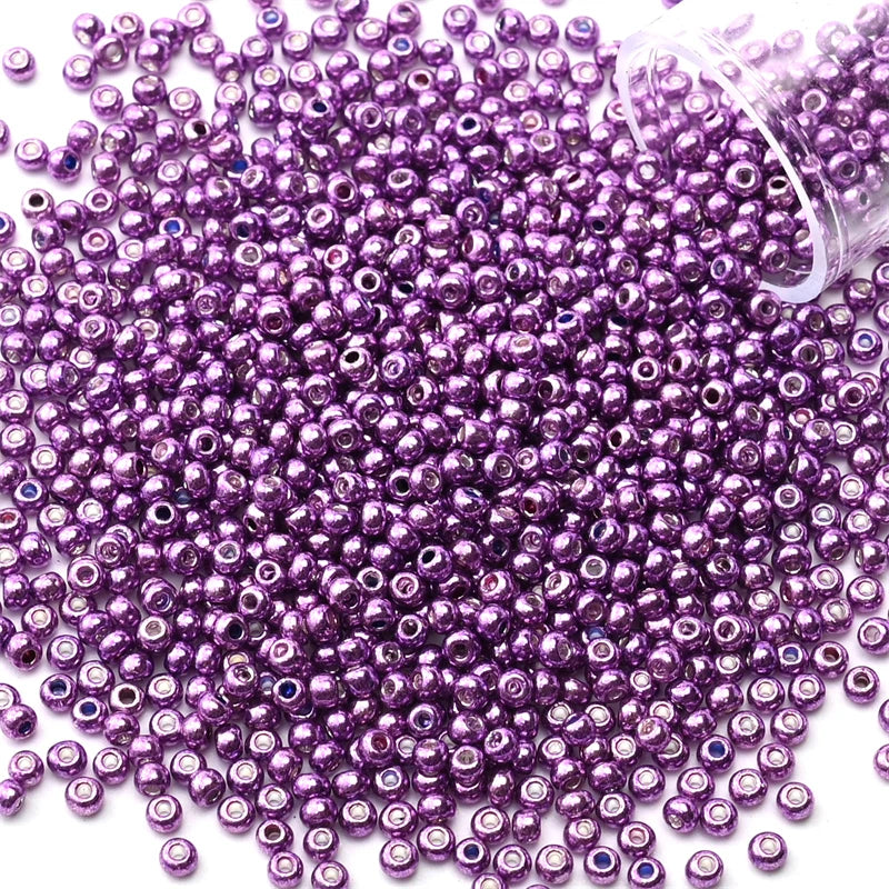 Metallic Seed Beads 12Grams/Tube 2mm, 1200pcs