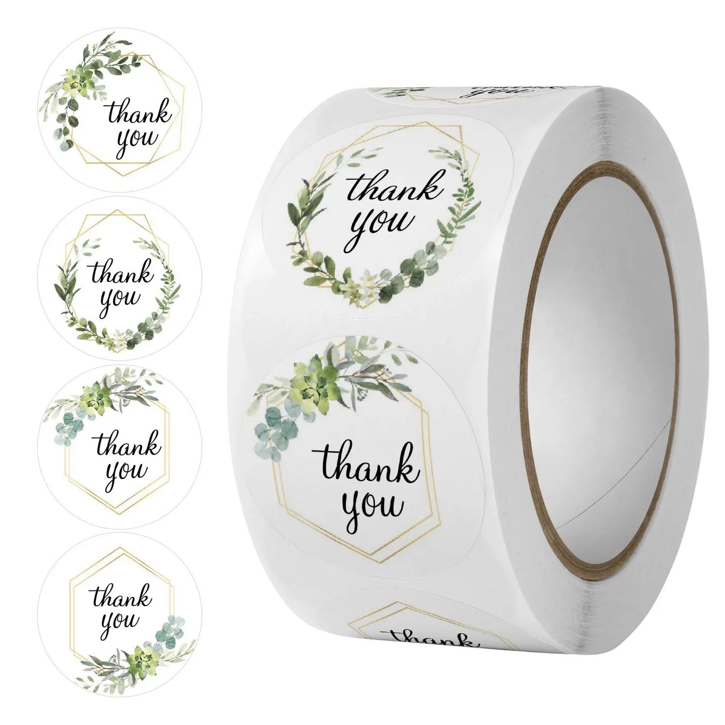 Thank You Stickers Self-Adhesive Labels 500pcs,  25mm, over 25 Designs