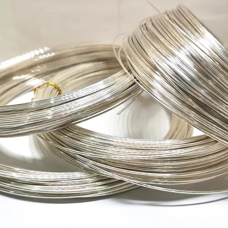 999 Silver Wire For Jewelry Findings, 0.2mm 0.3mm 0.4mm 0.5mm 0.6mm 0.7mm 0.8mm 0.9mm 1mm 1.5mm 2mm 2.5mm 3mm 4mm To 15mm