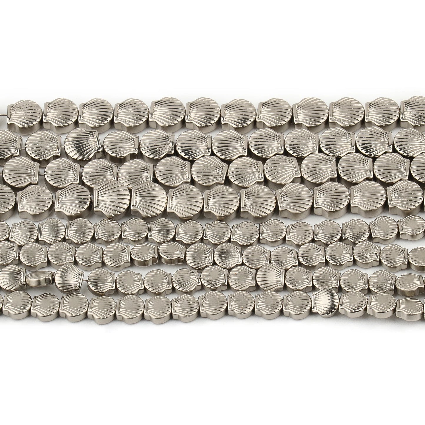 Pearl Ash Stone Shell Beads  15'' 6mm 8mm