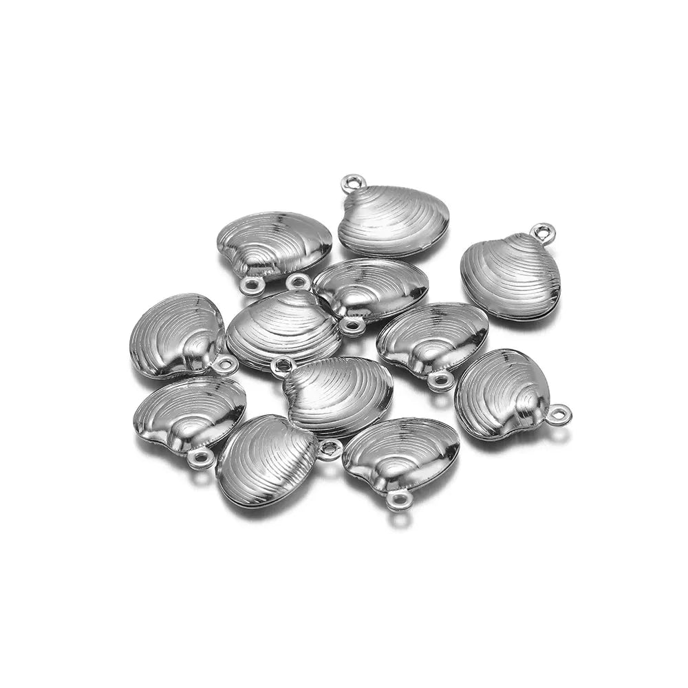 Shell Charms, 14mm, 20Pcs