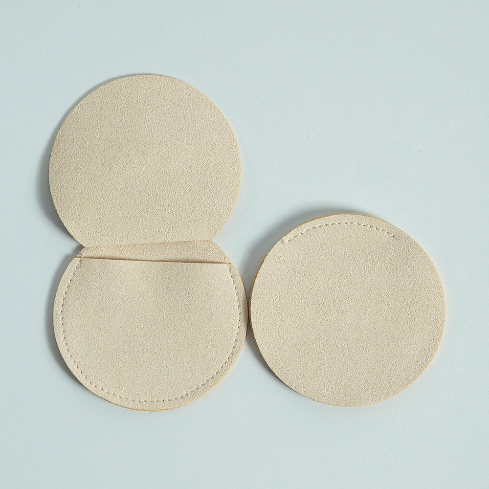 Small Chic Round Gift Pouches,  Microfiber Bags, 5pcs - 7x7cm