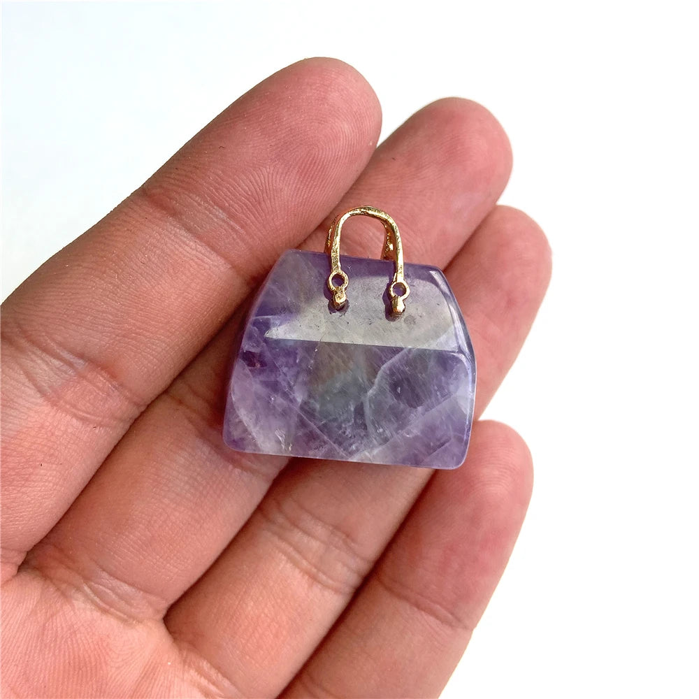 Amethyst Pendant Beads, Natural Healing Gemstones, 9 sizes & Shapes, 2pcs