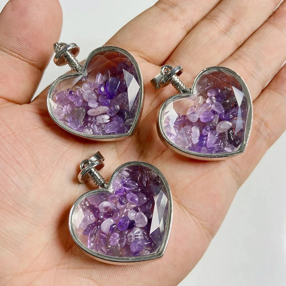 Amethyst Pendant Beads, Natural Healing Gemstones, 9 sizes & Shapes, 2pcs