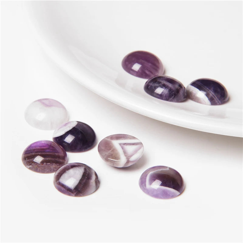 Gemstone Cabochons, 4mm-14mm, 10Pcs