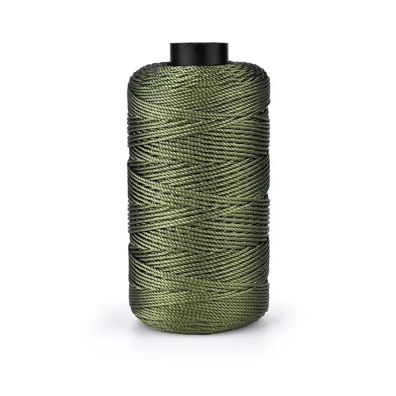 Light Ice Cotton Silk Thread, 20 Colors Three-Strand Hand Woven Beading Thread, 110g