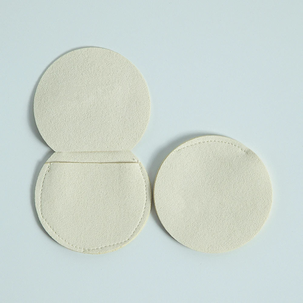 Small Chic Round Gift Pouches,  Microfiber Bags, 5pcs - 7x7cm