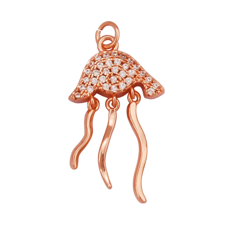 Ocean Jams 18k Gold Plated Zircon Charm Collection