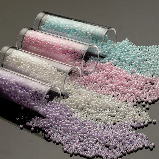 Pastel Glass Seed Beads 1 Bag 10 Grams 1400 Pieces 1.9MM, 14 color options