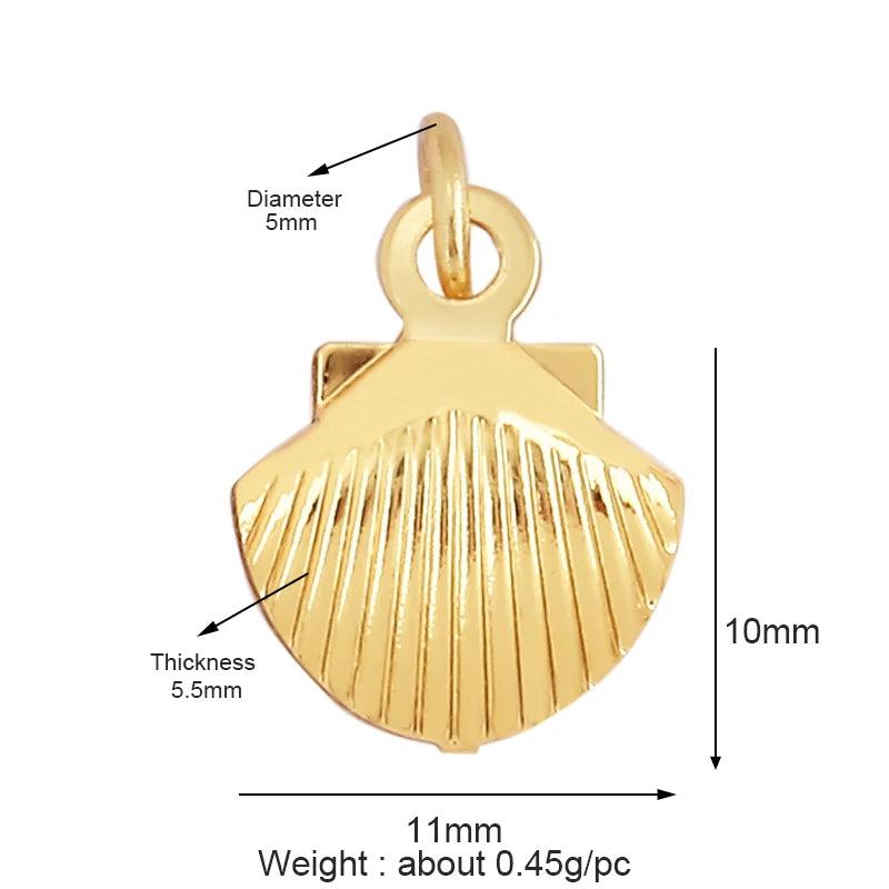 Ocean Jams 18k Gold Plated Zircon Charm Collection