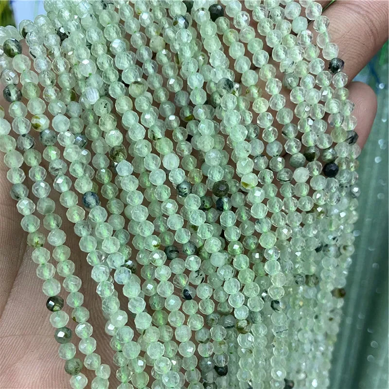 Tiny Green Natural Gemstone Beads, Turquoise, Jade, Agate, Quartz, Amazonite, 2 3 4 mm 15.5" Strand