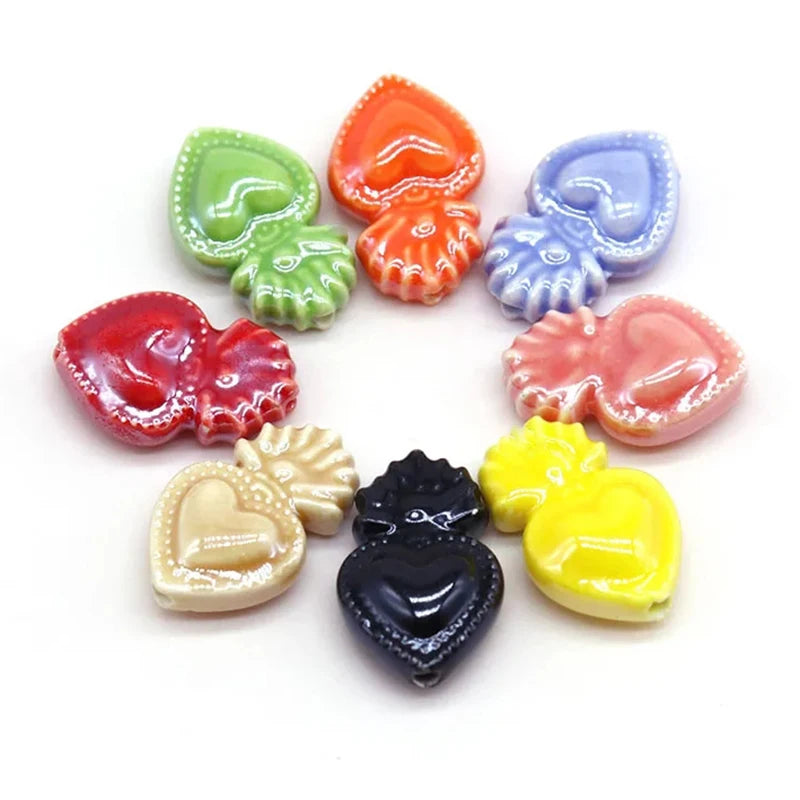 Love Torch Ceramic Beads