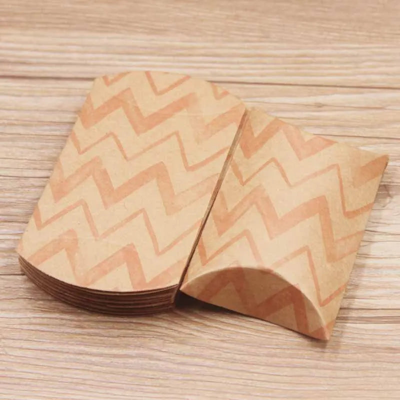 Paper Pillow Boxes 10/30pcs, 46 color options