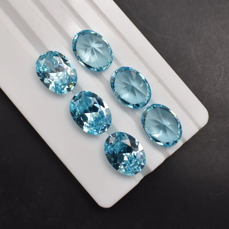 Natural Mined Light Aquamarines, Unheated ,12.50 Cts 12x16mm Oval Cut AAAA+ Loose Gems