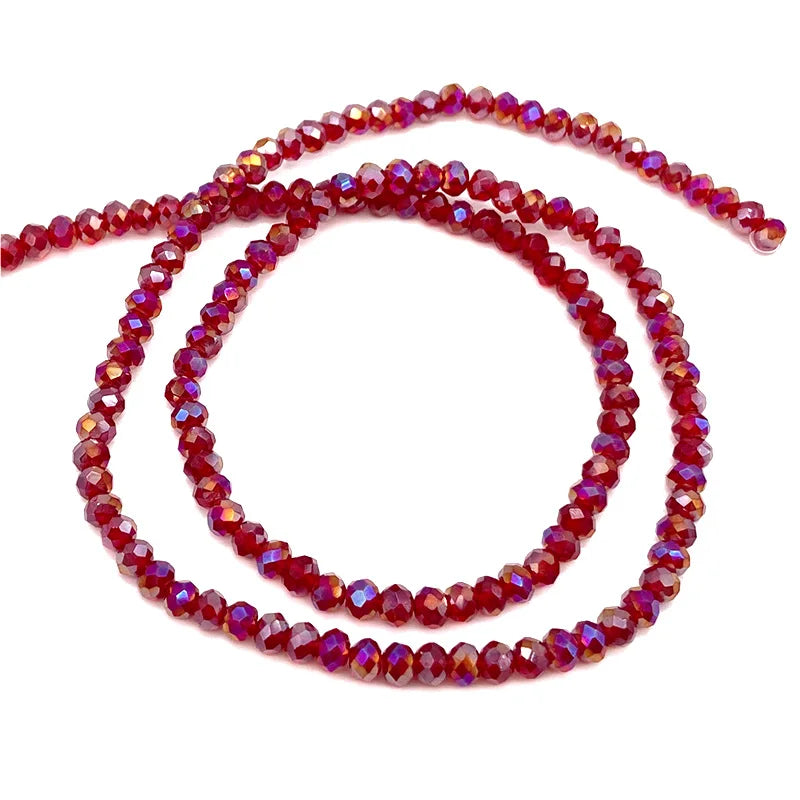 Austrian Faceted Glass Crystal Beads,  2 3 4 6 8mm Rondelles