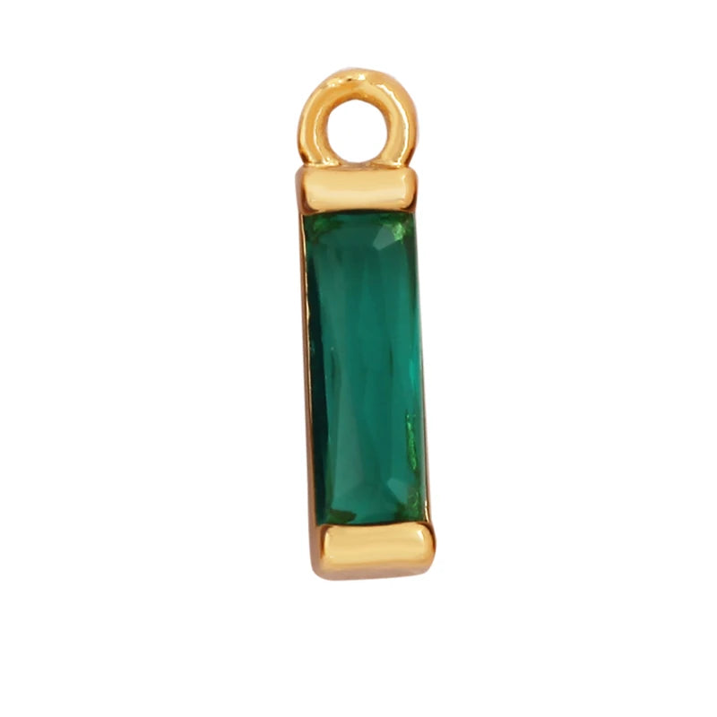 All Seeing Glass Bezel Pendants, 18k Gold Plated CZ Micro Pave