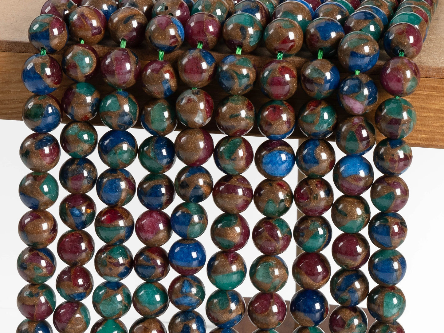 AAA Gemstone Sandstone Beads  Blue Green Red Rounds 4/6/8/10/12mm