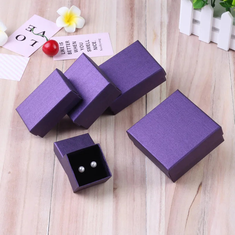 Luxury Kraft Gift Boxes, Artboard Paper, 7x9x3cm 12pcs