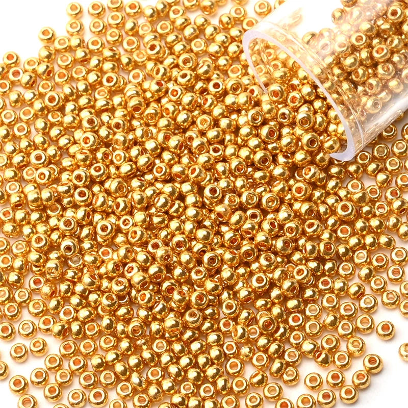 Metallic Seed Beads 12Grams/Tube 2mm, 1200pcs