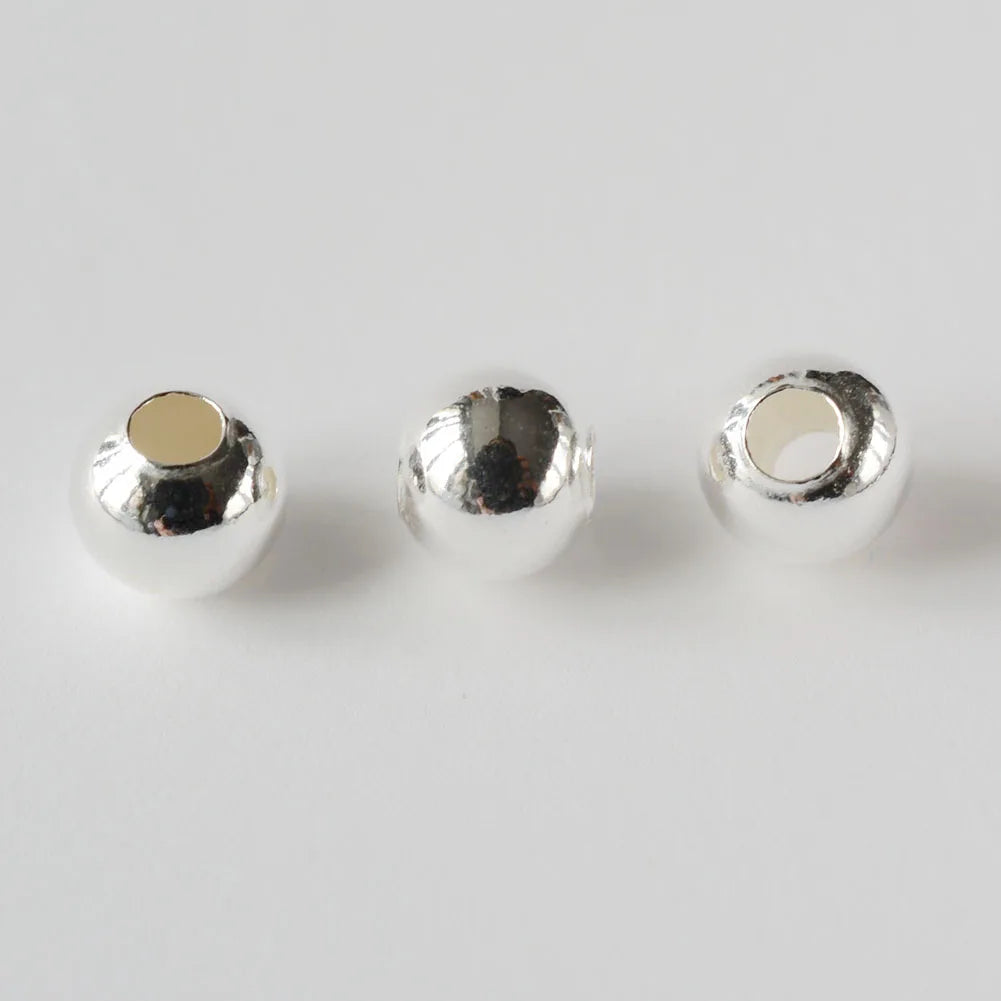 Solid 925 Sterling Silver Beads, 2mm-20mm