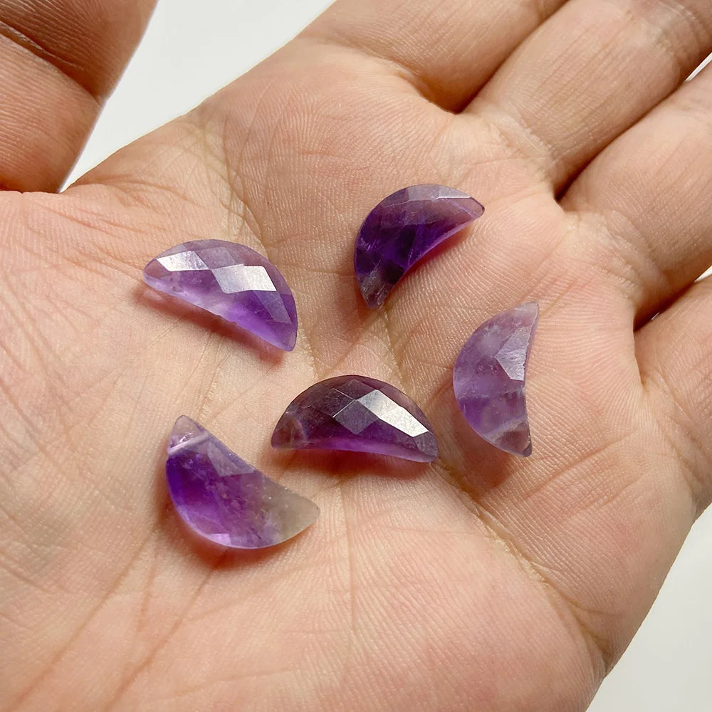 Amethyst Pendant Beads, Natural Healing Gemstones, 9 sizes & Shapes, 2pcs