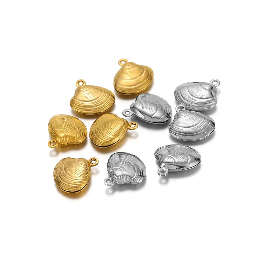 Shell Charms, 14mm, 20Pcs