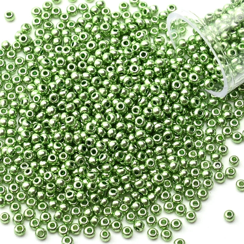 Metallic Seed Beads 12Grams/Tube 2mm, 1200pcs