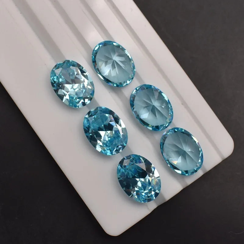 Natural Mined Light Aquamarines, Unheated ,12.50 Cts 12x16mm Oval Cut AAAA+ Loose Gems