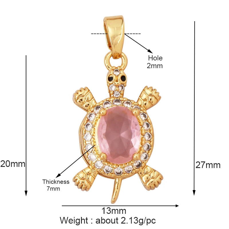 Nautilus 18k Gold Plated Zircon Charm Collection