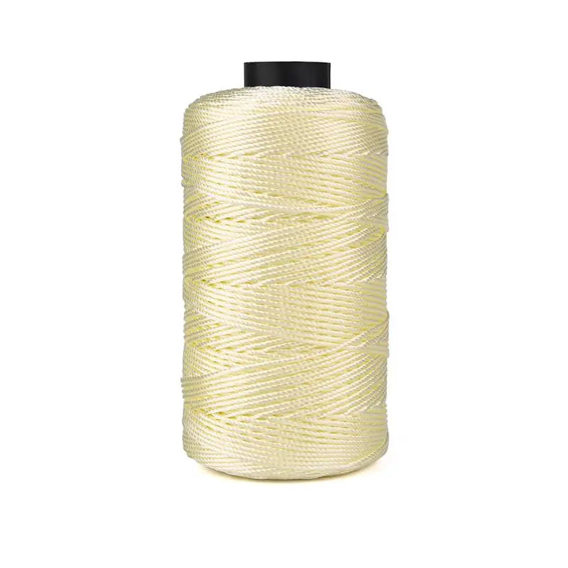 Light Ice Cotton Silk Thread, 20 Colors Three-Strand Hand Woven Beading Thread, 110g