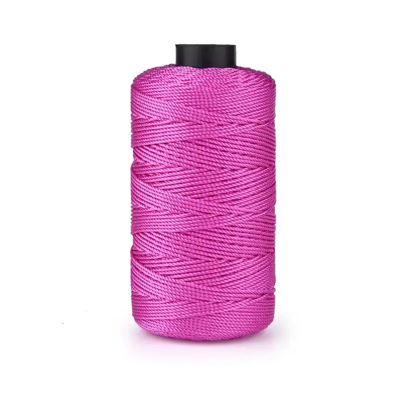 Light Ice Cotton Silk Thread, 20 Colors Three-Strand Hand Woven Beading Thread, 110g