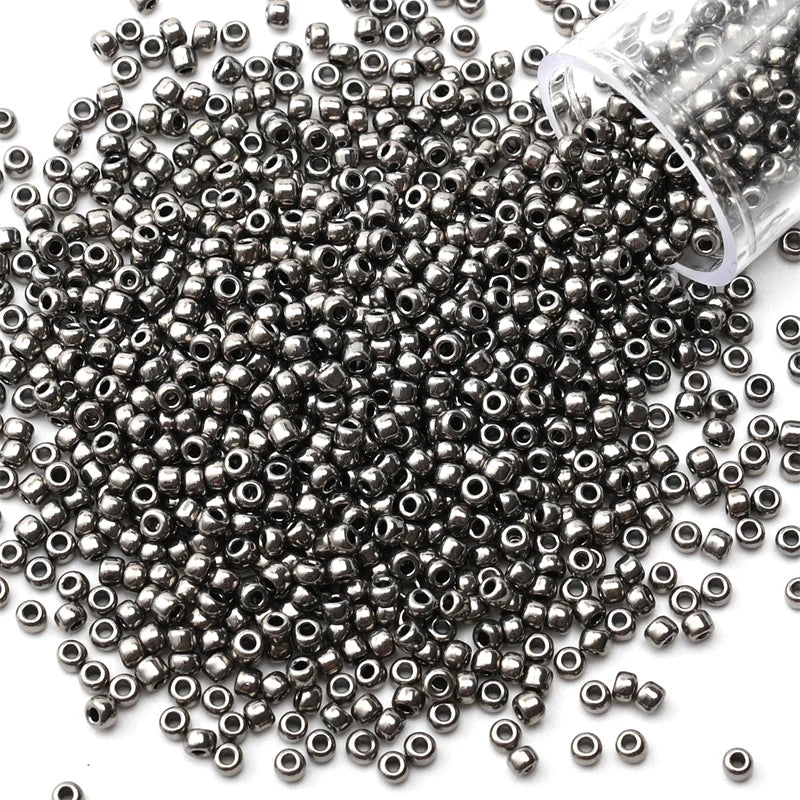 Metallic Seed Beads 12Grams/Tube 2mm, 1200pcs