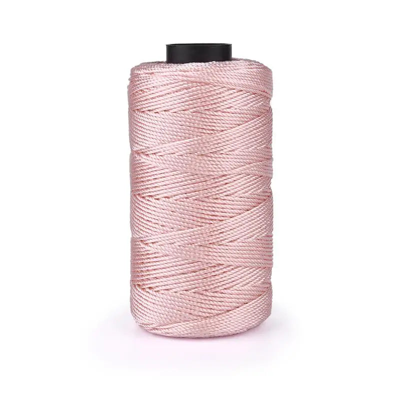 Light Ice Cotton Silk Thread, 20 Colors Three-Strand Hand Woven Beading Thread, 110g