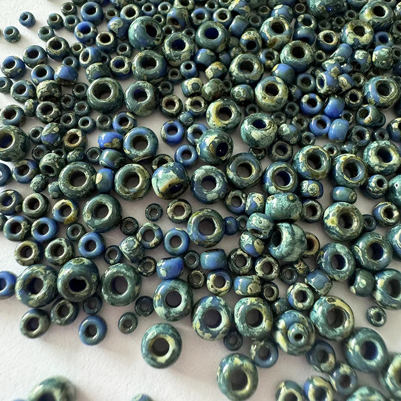 Miyuki Round Picasso Beads, Boho Style color and size Mixes, 2mm 3mm 4mm, 10Grams/bag