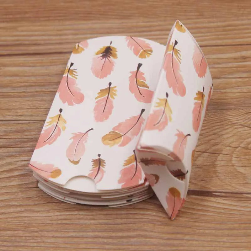 Paper Pillow Boxes 10/30pcs, 46 color options