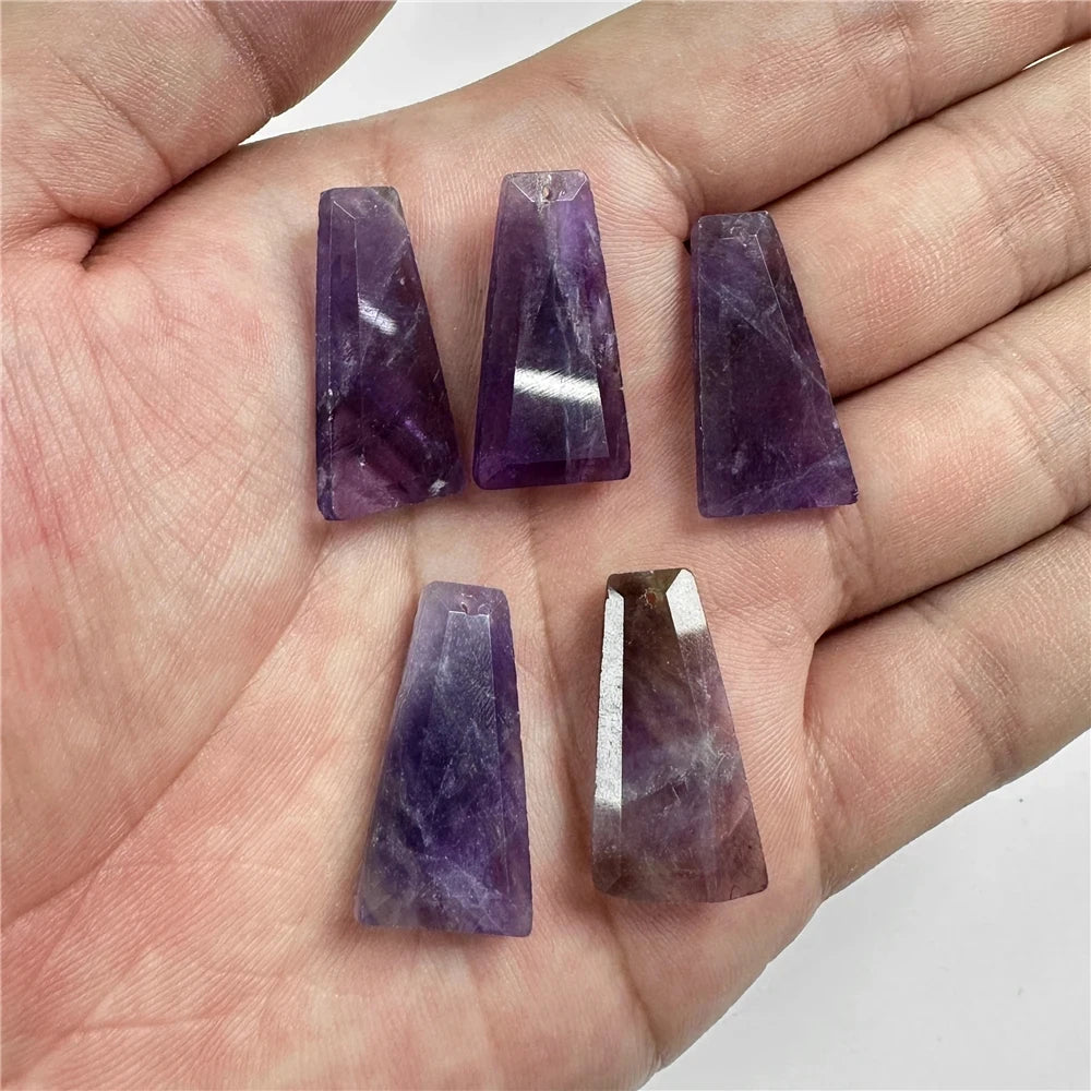 Amethyst Pendant Beads, Natural Healing Gemstones, 9 sizes & Shapes, 2pcs