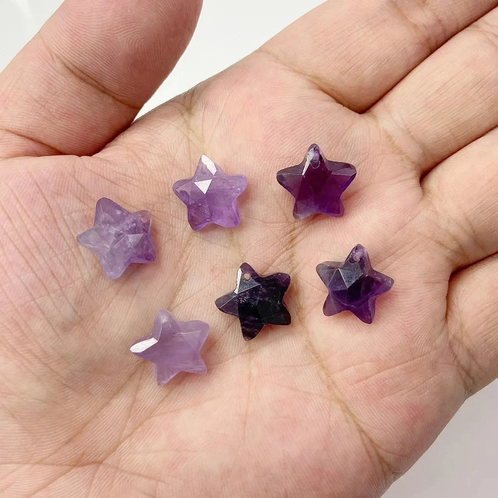 Amethyst Pendant Beads, Natural Healing Gemstones, 9 sizes & Shapes, 2pcs