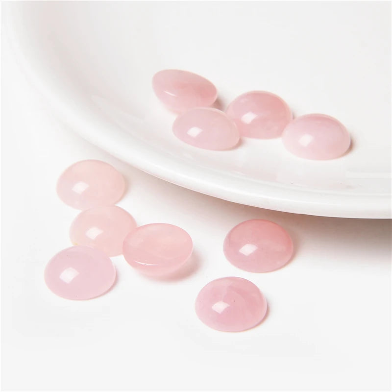 Gemstone Cabochons, 4mm-14mm, 10Pcs