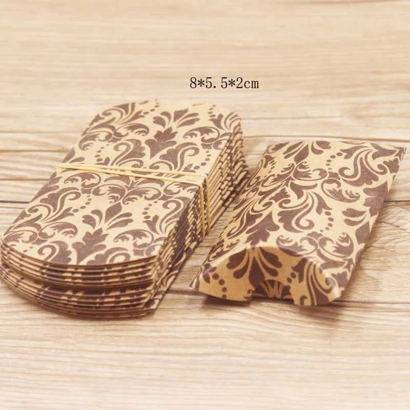 Paper Pillow Boxes 10/30pcs, 46 color options