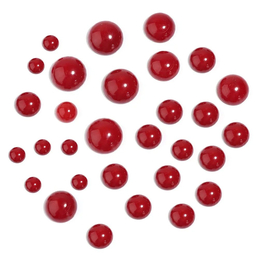 Round Red Coral Cabochons 3/4/5/6/7/8/10/12mm