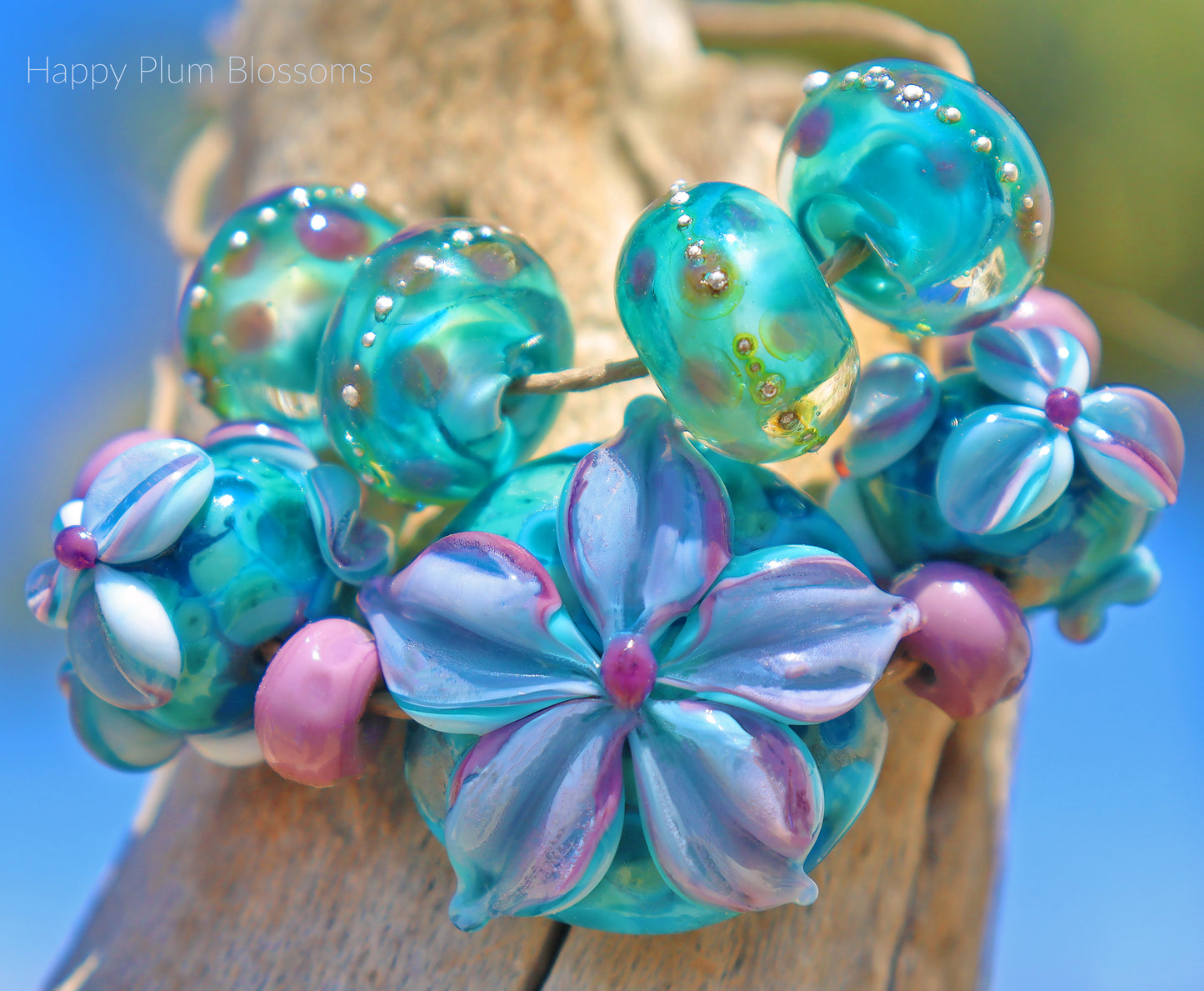 Perles de verre soufflées au limoncello, perles d'art en verre faites à la main pour la conception de bijoux