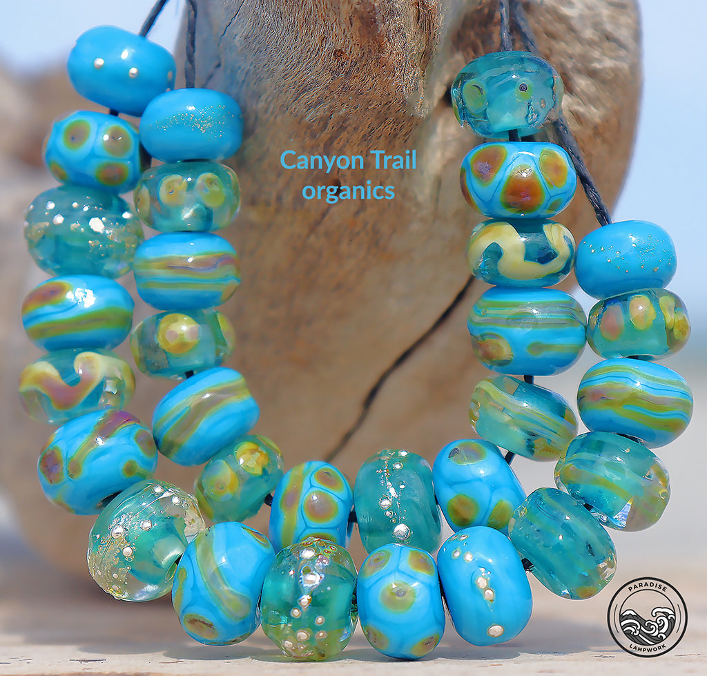 Canyon Trail Organics Handmade Glass Lampwork Beads for Jewelry Design